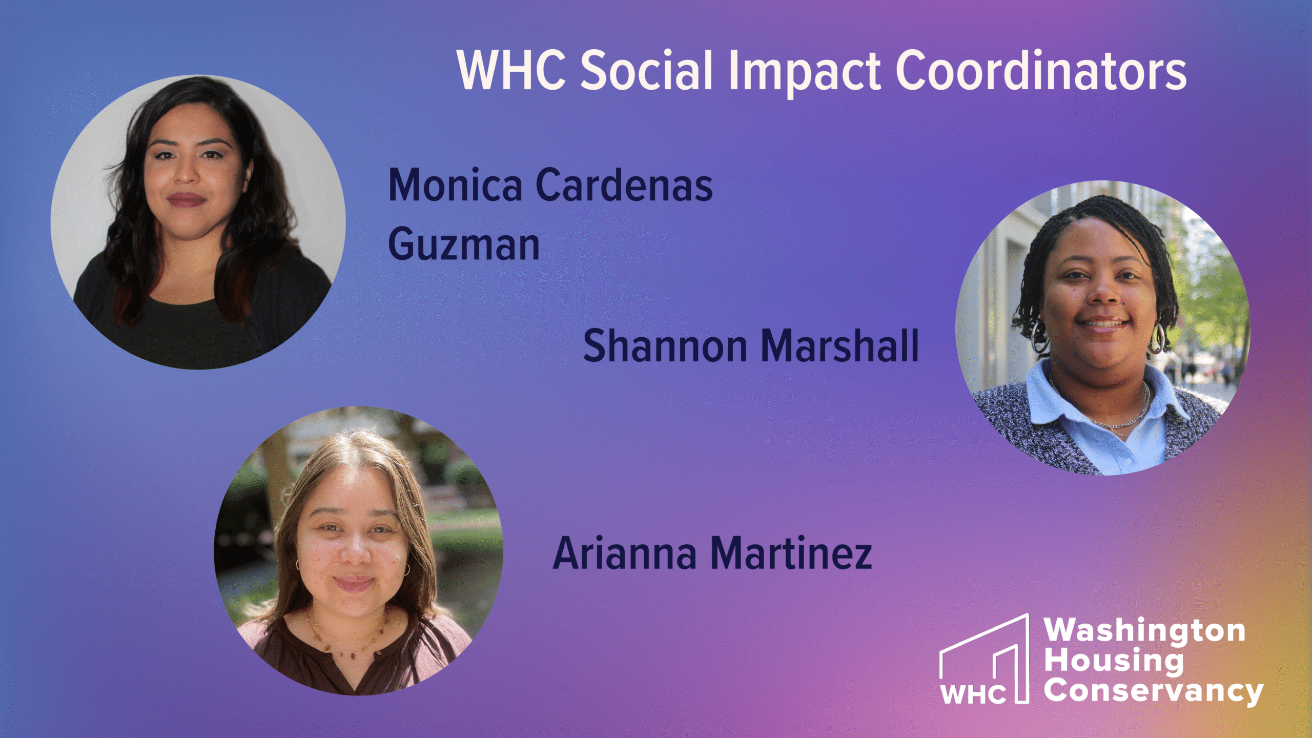 WHC Welcomes Our New Social Impact Coordinators